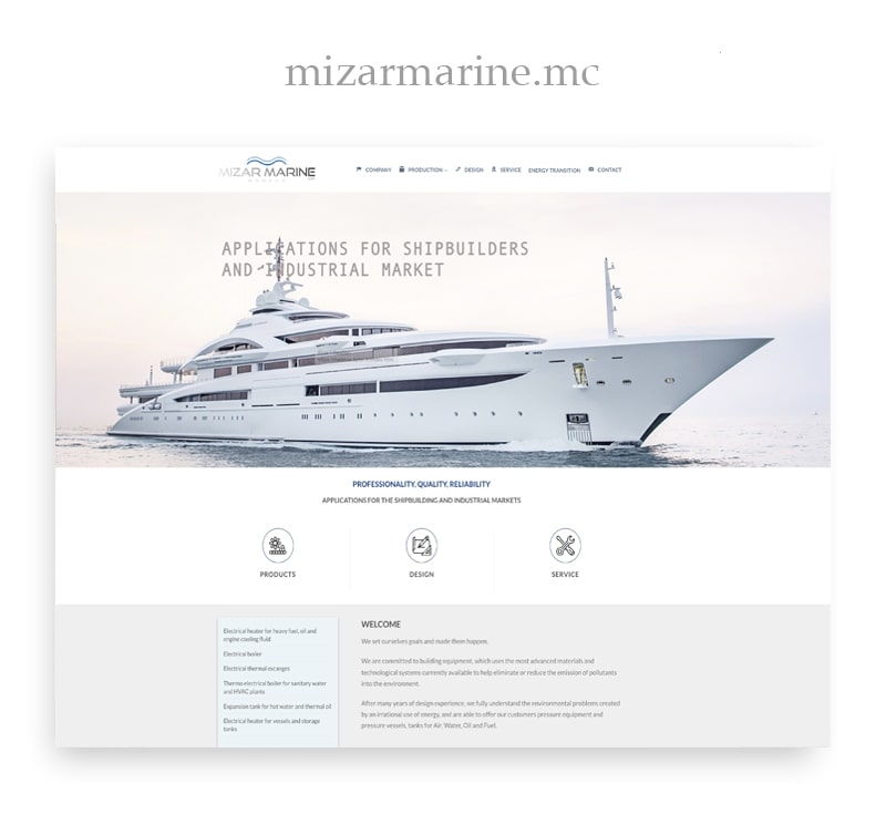 Création de sites internet Monaco Industrie