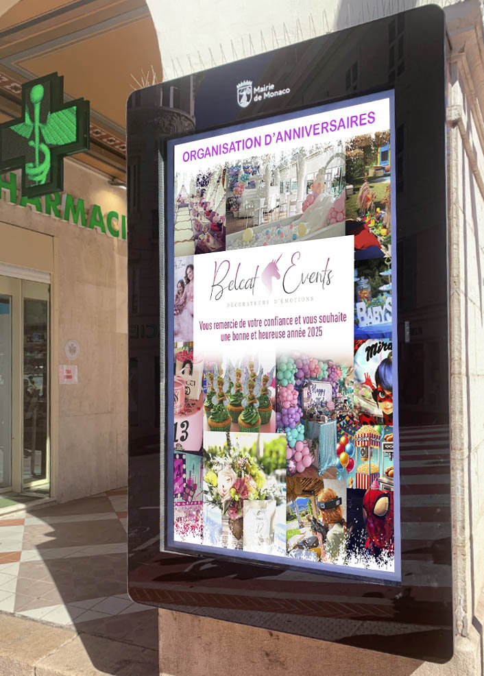 Publicité numérique Monaco Panneaux