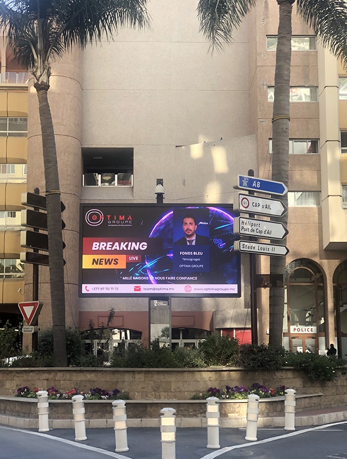 Panneau publicité Stade Monaco