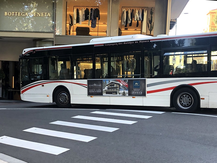 Affichage publicité Bus Principauté de Monaco