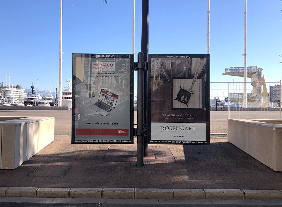 Affichage publicité réseaux Principauté de Monaco