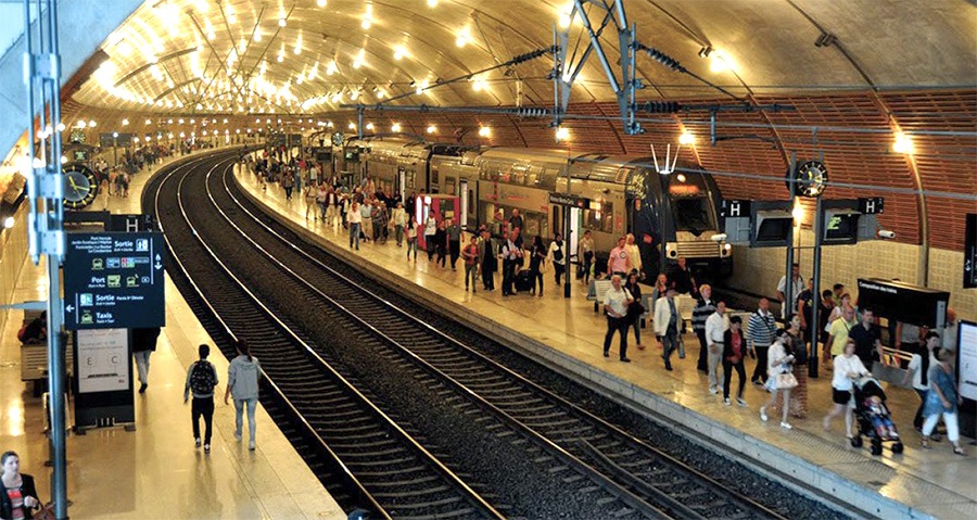 Affichage galeries Gare de Monaco