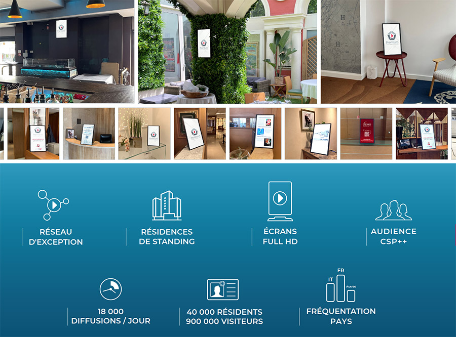 Réseau d'affichage Monaco