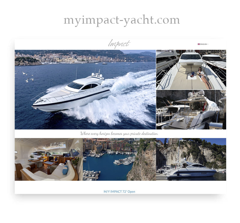 Yacht website creations